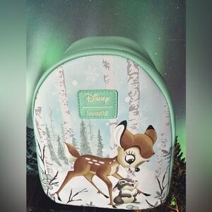 Loungefly Disney Bambi & Thumper Snow Day Friends Mini Backpack    NWT